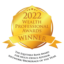 WPA22 - Gold Winner Medal_The Equitable Bank Award for Multi-Office Advisor Network-Brokerage of the Year